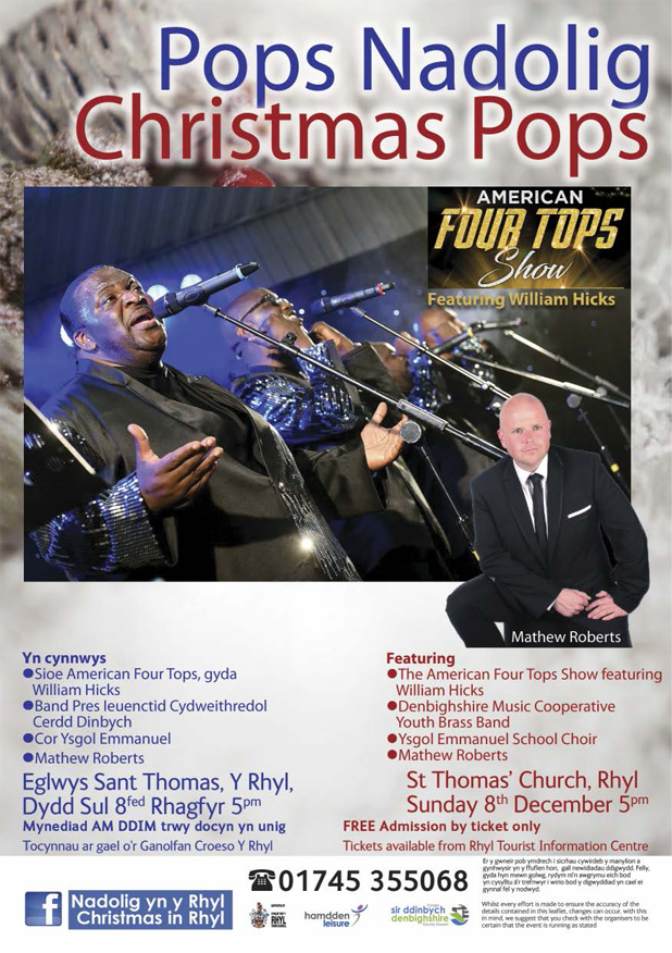 Motown comes to Rhyl town for festive Chistmas Pops extravaganza